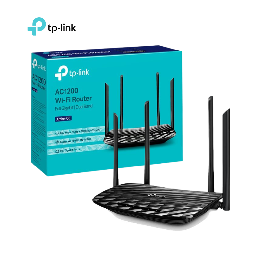 TP-LINK Archer C6 - Enrutador inalámbrico conmutador de 4 puertos - 1GbE