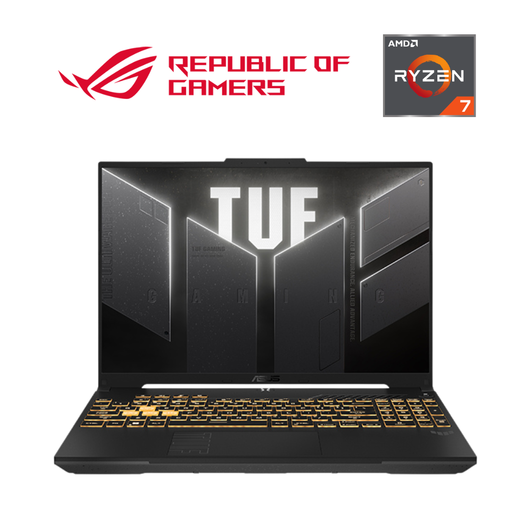 Notebook Gaming ASUS TUF A15, 15.6" FHD IPS, Ryzen 7 7445HS 3.2/4.7 GHz, 16GB DDR5-4800